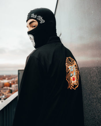 Black Lion Print Jacket