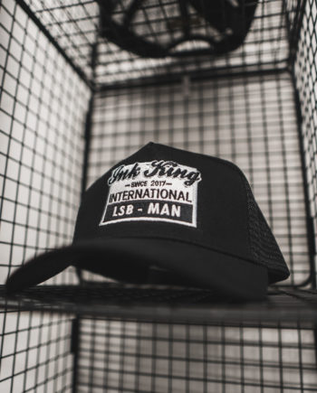 Black International Strap Back Hat