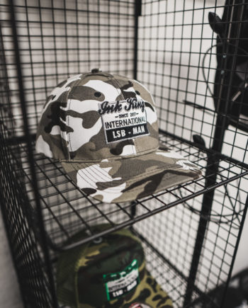 Grey Camo International Strap Back Hat