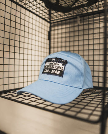 Light Blue International Strap Back Hat